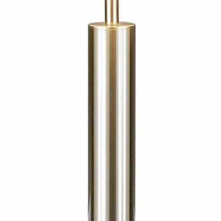 Homeroots Brushed Steel Metal Floor Lamp10.5 x 10.5 x 58 in. 372693